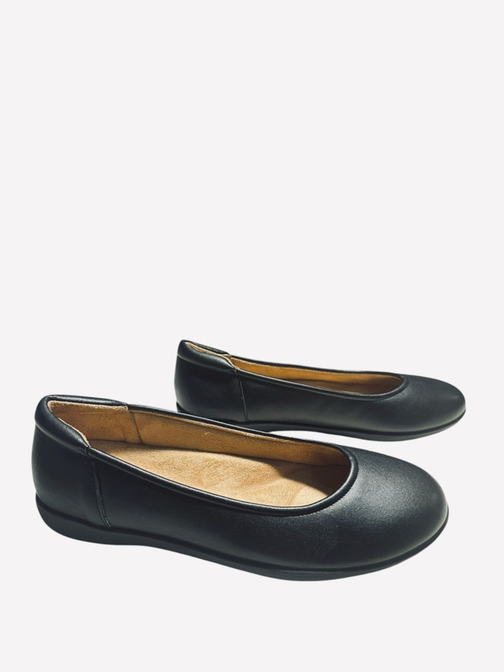 Naturalizer Flexy Leather Flats Black Size 8 M Comfort Slip On Ballet Shoes - Picture 6 of 10